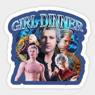 Girl Dinner Astarion Bulders Baldurs Gate 3 Sticker